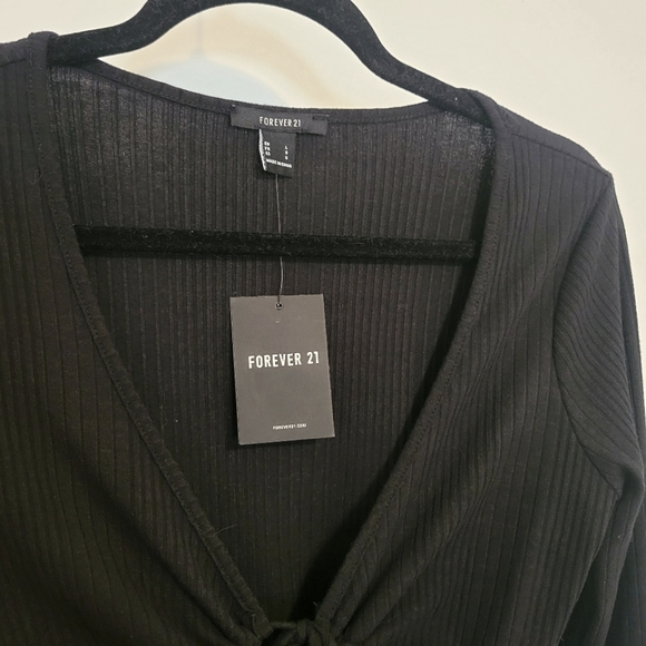 Forever 21 Black Long Sleeved Dress | NWT | Size L - Picture 6 of 6